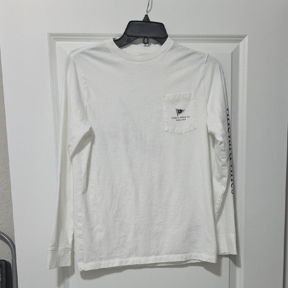 Vineyard Vines North Pole White Long Sleeve Tee